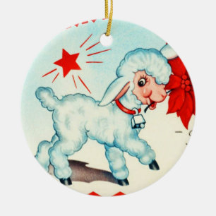 Ornement Rond En Céramique Noël 7 d'Art-Cru d'Ornement-Vacances