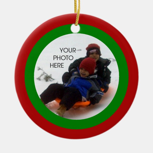 Ornement Rond En Céramique Noël de Scribbleprint (Devant)