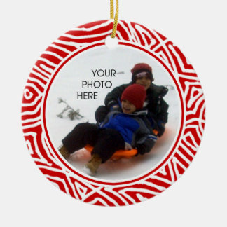 Ornement Rond En Céramique Noël de Scribbleprint