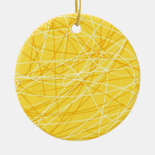 Ornement Rond En Céramique Nouveau motif jaune canari tendance 2014 accessoir
