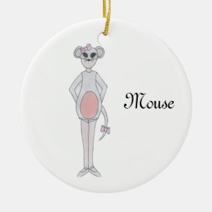 Ornement Rond En Céramique Nutcracker Mouse Keepsaké Orament