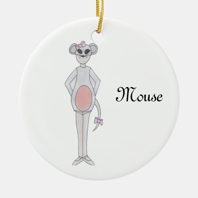 Ornement Rond En Céramique Nutcracker Mouse Keepsaké Orament (Devant)
