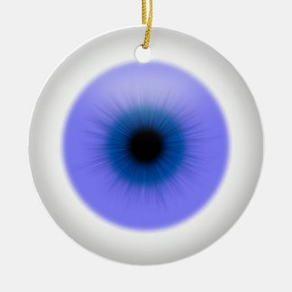 Ornement Rond En Céramique Oeil bleu accrochant sur l'ornement de globe