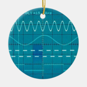 Ornement Rond En Céramique oscilloscope