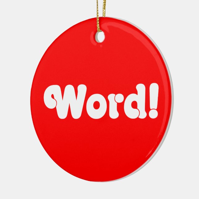 Ornement Rond En Céramique Parole ! (Gauche)