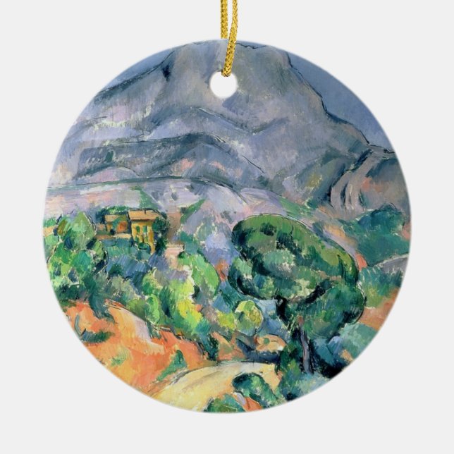 Ornement Rond En Céramique Paul Cezanne | Mont Sainte-Victoire, 1900 (Devant)