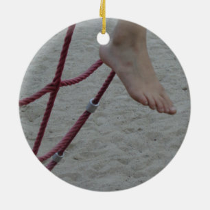 Ornement Rond En Céramique pendaison pied escalade cadre pieds terrain de jeu