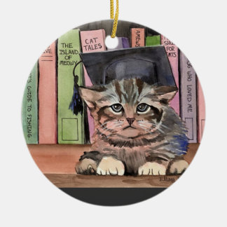 Ornement Rond En Céramique Petit chercheur