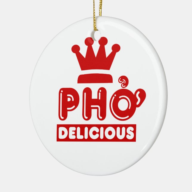 Ornement Rond En Céramique Pho King Delicious (Gauche)