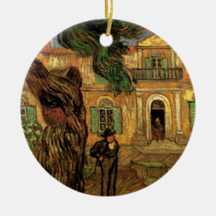 Ornement Rond En Céramique Pins à Saint-Paul par Vincent van Gogh