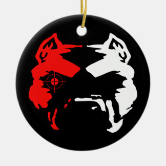 Ornement Rond En Céramique Pitbull