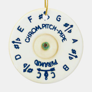 Ornement Rond En Céramique Pitchpipe