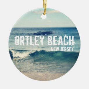 Ornement Rond En Céramique Plage d'Ortley - 2013 - récupération au rivage d