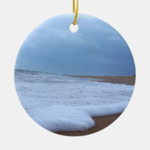 Ornement Rond En Céramique Plage Flagler