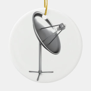 Ornement Rond En Céramique Plat de Satelite