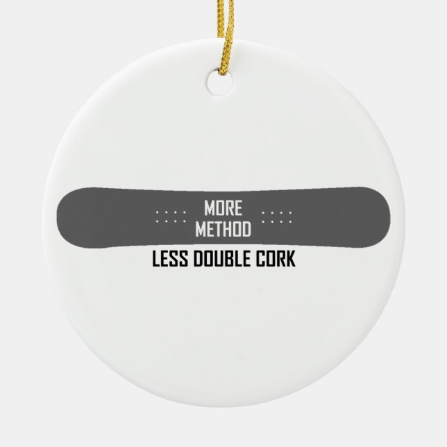 Ornement Rond En Céramique Plus de méthode Moins de double liège (Devant)