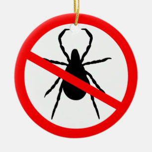 Ornement Rond En Céramique Prenez garde des coutils