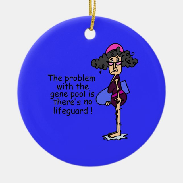 Ornement Rond En Céramique Problème avec le patrimoine héréditaire (Devant)