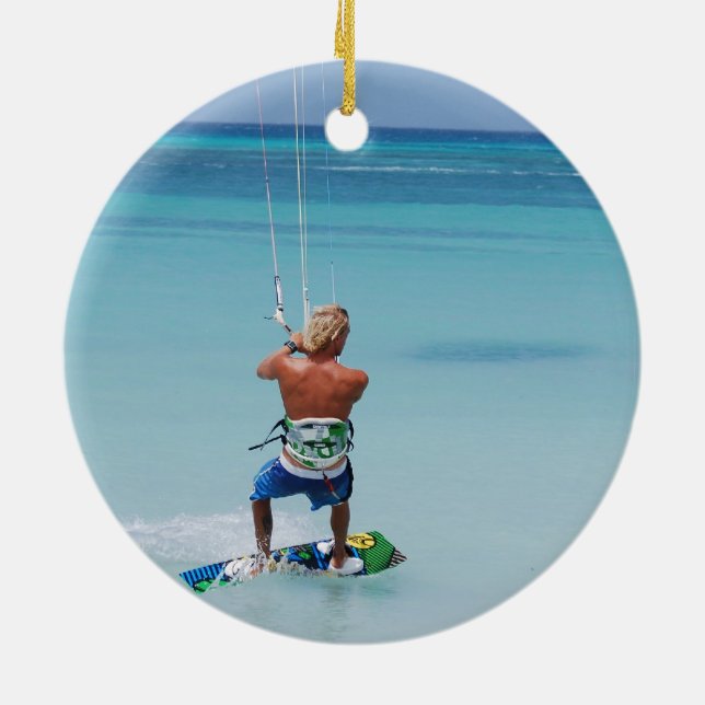 Ornement Rond En Céramique Produit de personnaliser (Dos)