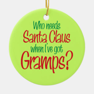 Ornement Rond En Céramique Qui a besoin de père noël j'ayez l'ornement de
