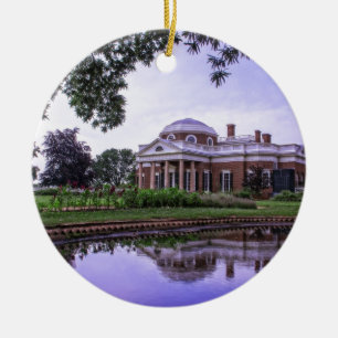 Ornement Rond En Céramique Réflexion de Monticello