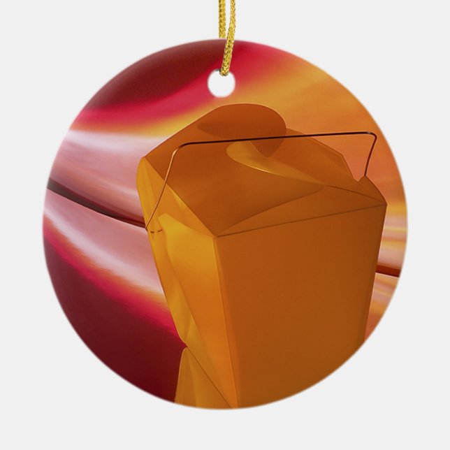 Ornement Rond En Céramique Réflexions sur les prises (Devant)