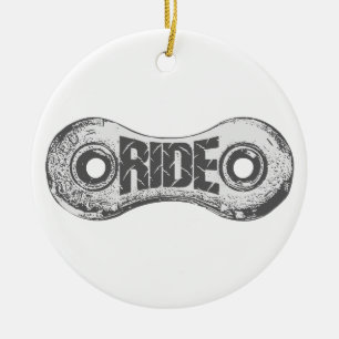 Ornement Rond En Céramique Ride