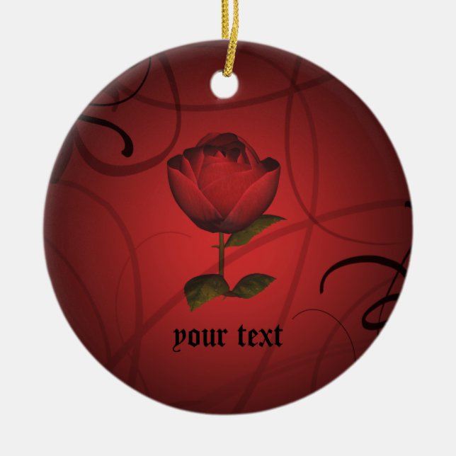 Ornement Rond En Céramique Romance gothique (Devant)