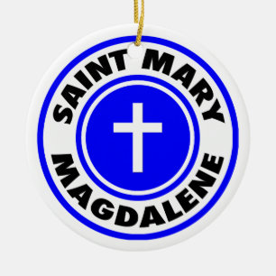 Ornement Rond En Céramique Saint Mary Magdalene