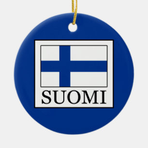 Ornement Rond En Céramique Suomi