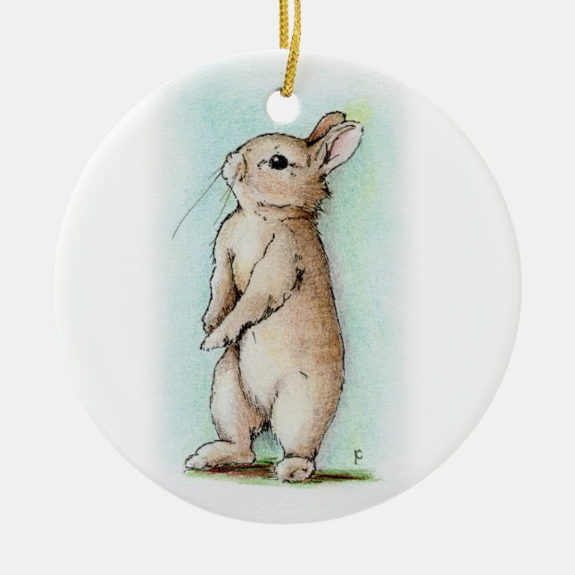 Ornement Rond En Céramique Support (Devant)