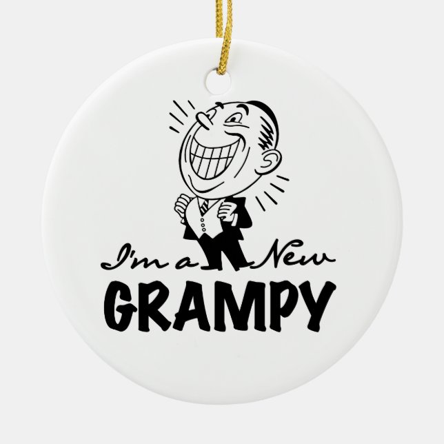 Ornement Rond En Céramique T-shirts et cadeaux Grampy (Devant)