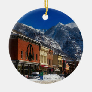 Ornement Rond En Céramique Telluride, Colorado photo paysage