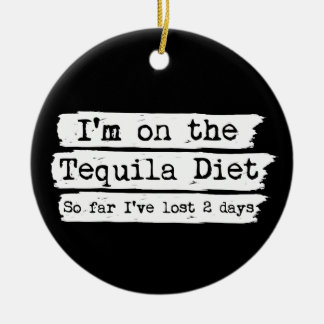 Ornement Rond En Céramique Tequila Diet Orament