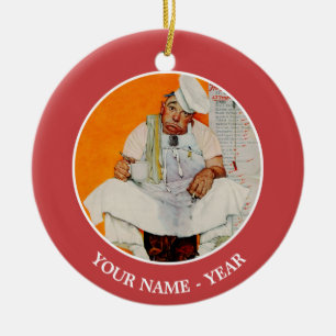 Ornement Rond En Céramique Thanksgiving Day Blues