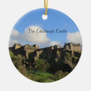 Ornement Rond En Céramique The Edinburgh Castle Christmas Ornament