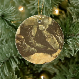 Ornement Rond En Céramique Three Pairs of Shoes by Vincent van Gogh