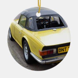Ornement Rond En Céramique TR6 classique Triumph Sportscar