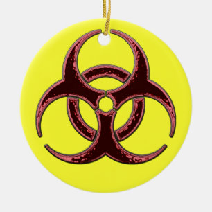 Ornement Rond En Céramique Un Noël très Joyeux de Biohazard