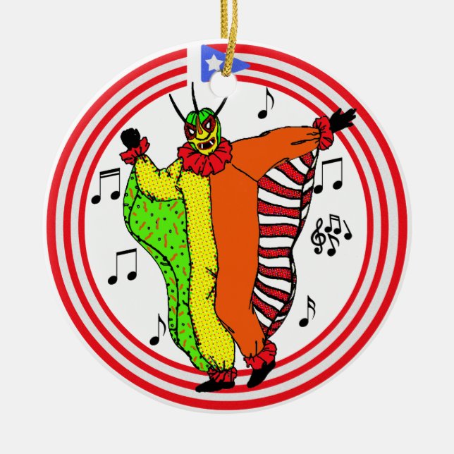 Ornement Rond En Céramique vejigante (Devant)