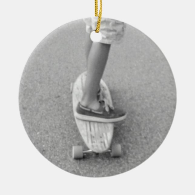 Ornement Rond En Céramique Vie hors du bord de mer (Devant)