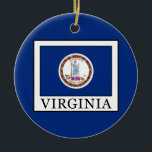 Ornement Rond En Céramique Virginie<br><div class="desc">Virginie</div>