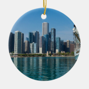 Ornement Rond En Céramique Voile Windy