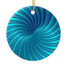 Vortex en spirale bleu d'ornement