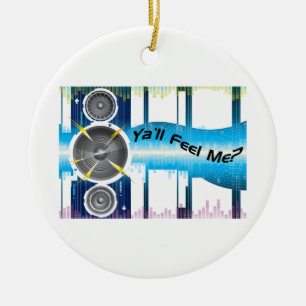 Ornement Rond En Céramique Vous me sentez égaliseur bas Soundwaves