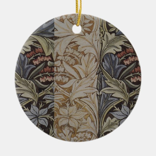 Ornement Rond En Céramique William Morris Bluebell Tapestry Design (Devant)