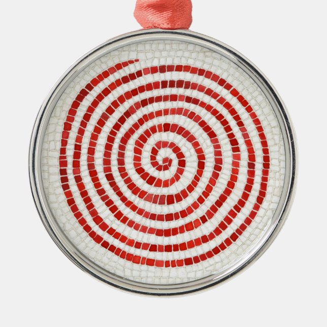 ORNEMENT Rond Premium MOSAIC PINWHEEL (Devant)