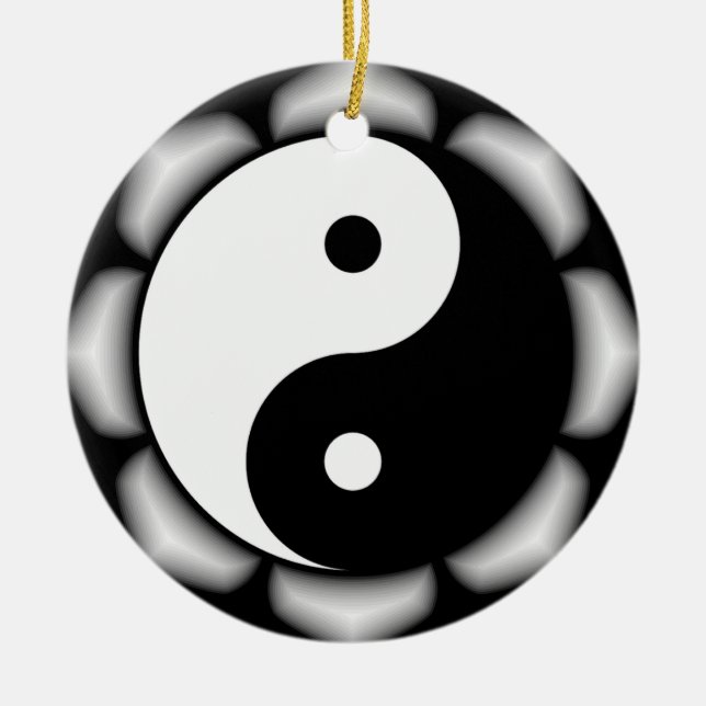 Ornement rond Yin et Yang (Devant)