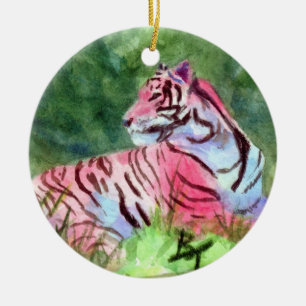 Ornement rose de tigre