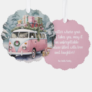 Ornement rose Vintage Vanagon